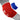 Protector de Codo Reversible WAKO Rojo/Azul